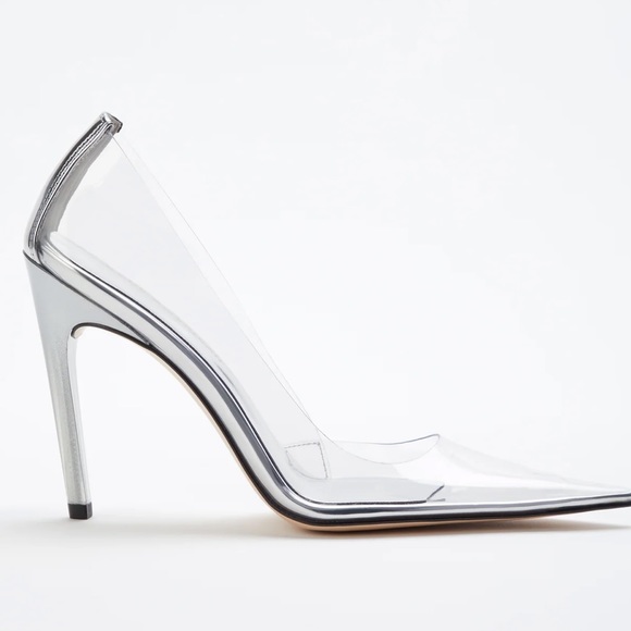 Good American CINDER-F*CKING-RELLA PUMP “glass” Cinderella Clear Heel Sz 6.5 - Picture 4 of 8